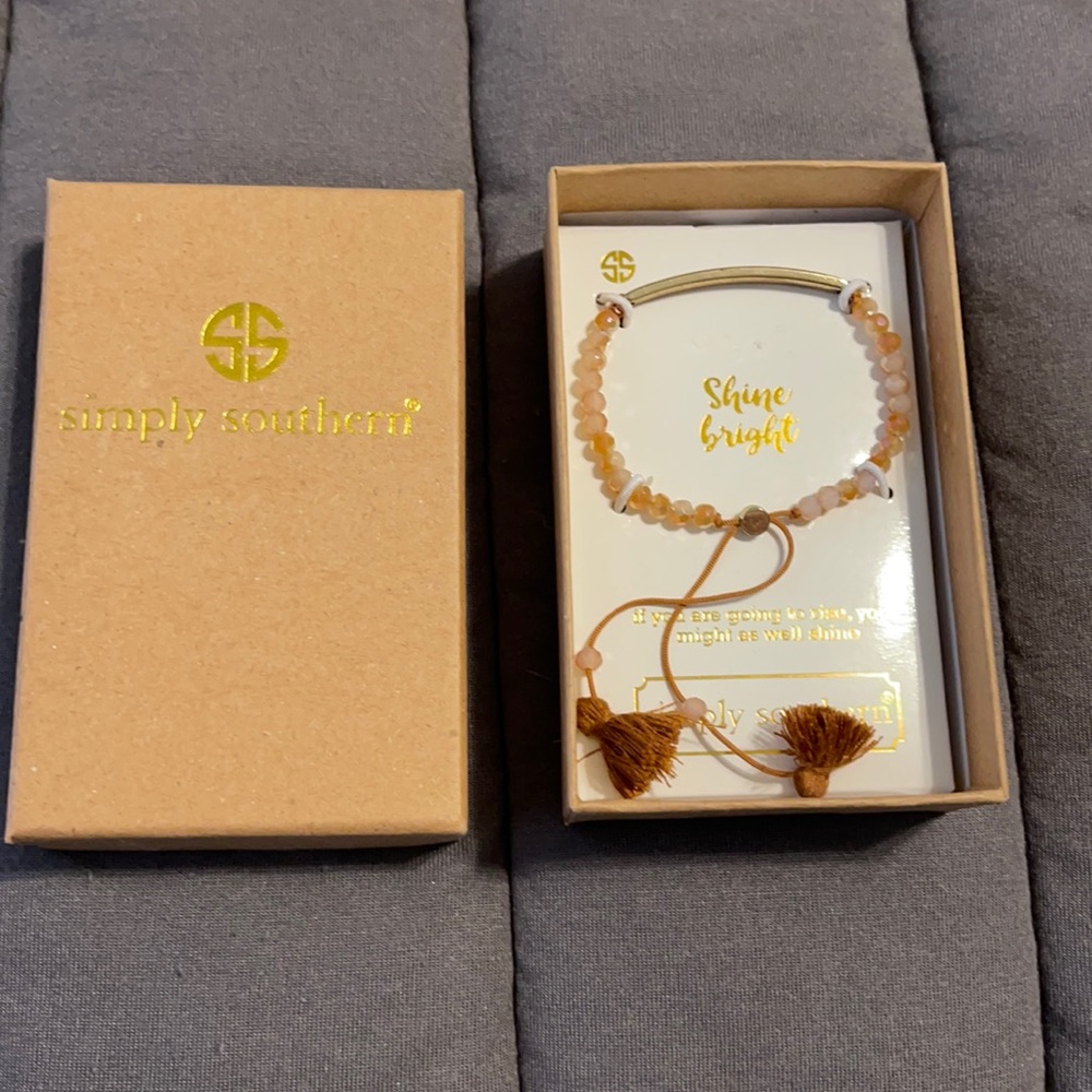 Simply Southern “Shine Bright” beaded bracelet
